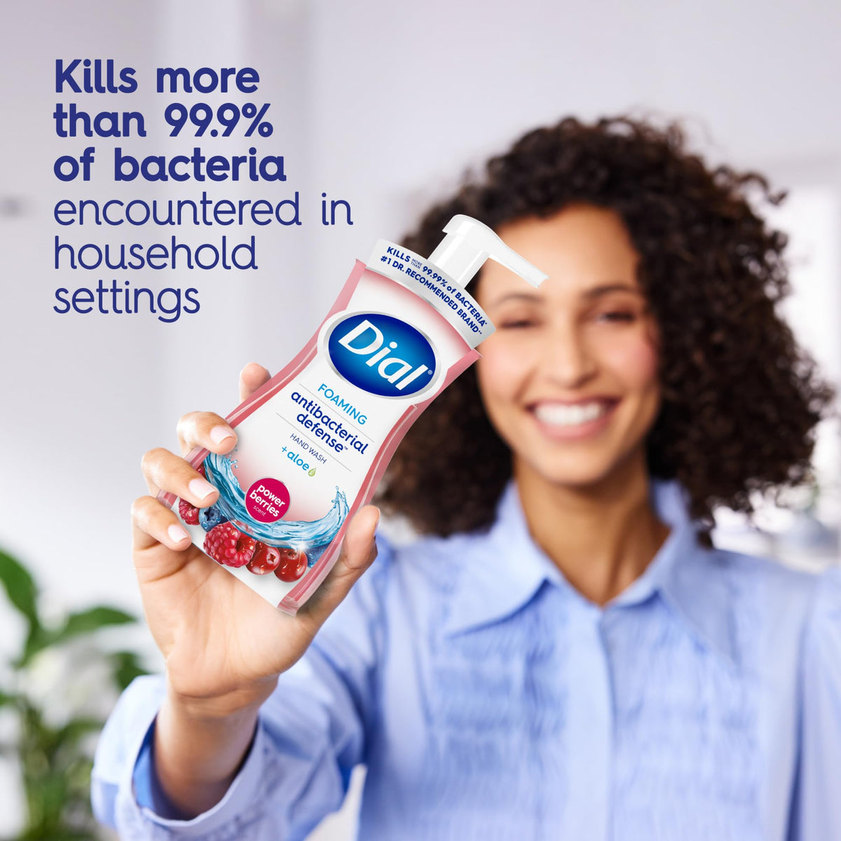 Dial Antibacterial Foaming Hand Wash Power Berries back view
