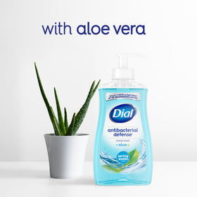 Dial Antibacterial Liquid Hand Soap 11 Fl Oz with aloe vera ingredients