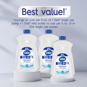 Dial Antibacterial Liquid Hand Soap 3-pack packaging