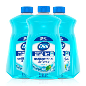 Dial Antibacterial Liquid Hand Soap 52 Fl Oz refill bottle front view