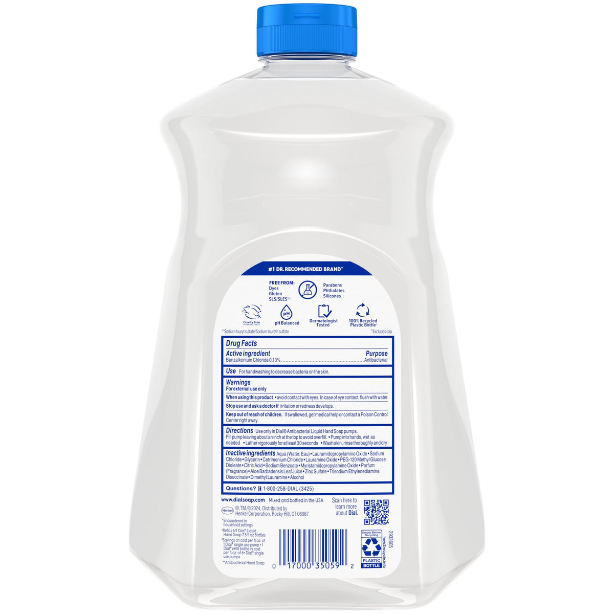 Dial Antibacterial Liquid Hand Soap Aloe Scent in a kitchen setting