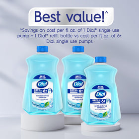 Dial Antibacterial Liquid Hand Soap in a kitchen sink setting