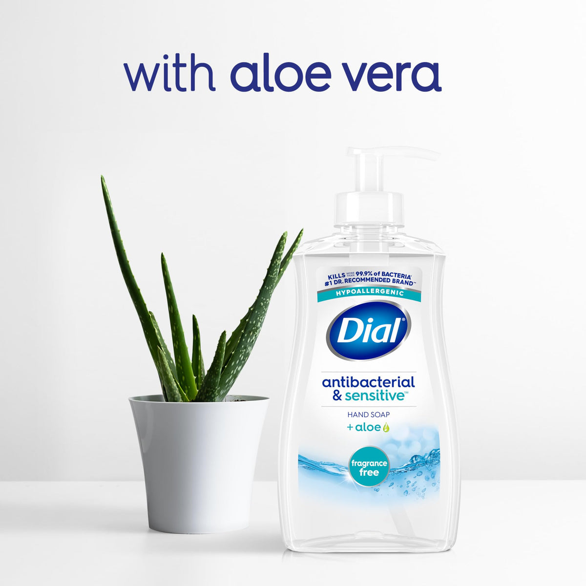 Dial Antibacterial Liquid Hand Soap pump dispenser