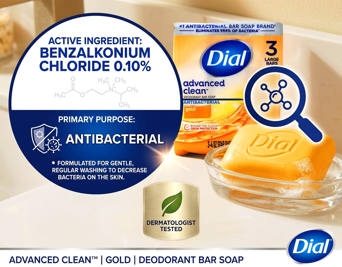 Dial Antibacterial Soap Bar with fresh fragrance