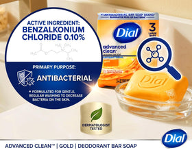Dial Antibacterial Soap Bar with fresh fragrance