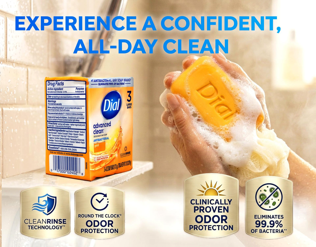 Dial Antibacterial Soap Bars packaging