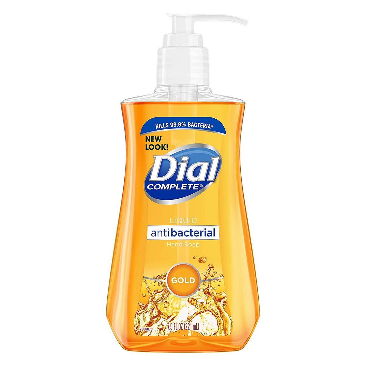 Dial Antimicrobial Liquid Soap 7.5 oz Pump Bottle front view