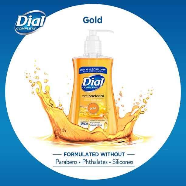 Dial Antimicrobial Liquid Soap with refreshing scent label