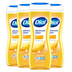 Dial Body Wash Gold 4-Pack front view with 16 fl oz bottles