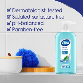 Dial Body Wash Refresh & Renew Spring Water 23 Fl Oz back view
