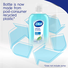 Dial Body Wash Refresh & Renew Spring Water 23 Fl Oz side view