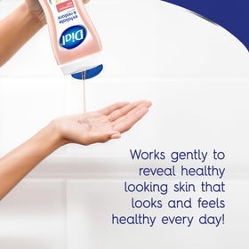 Dial Exfoliate & Restore Body Wash in shower setting