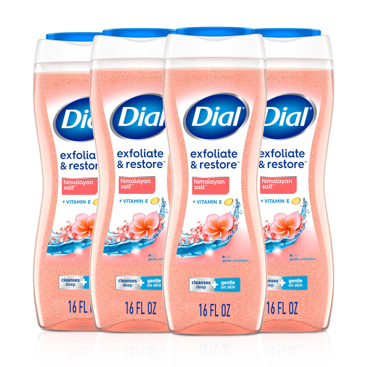 Dial Exfoliate & Restore Himalayan Salt Body Wash front view