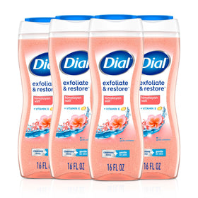 Dial Exfoliate & Restore Himalayan Salt Body Wash front view