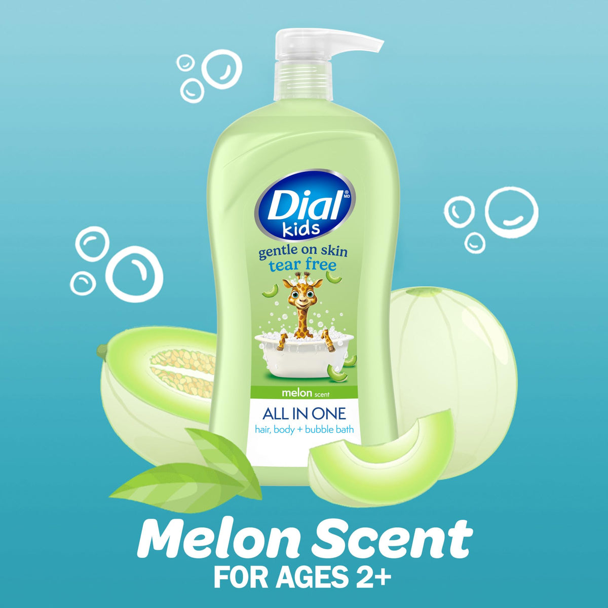 Dial Kids All-in-1 Body Wash lathering on skin