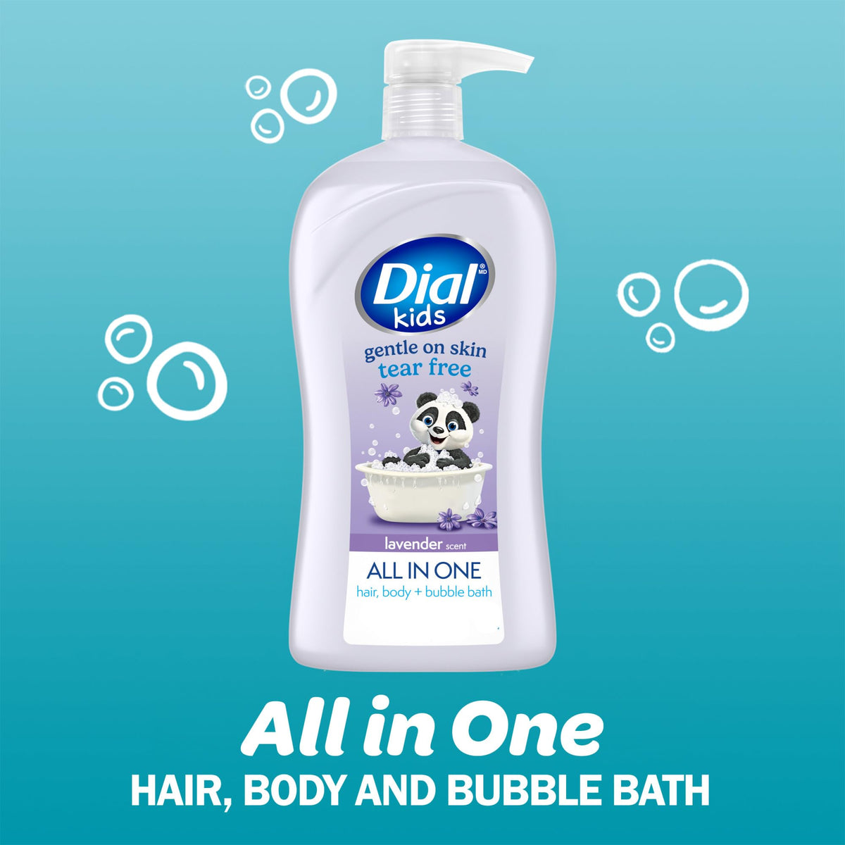 Dial Kids Lavender Body Wash bottle side view