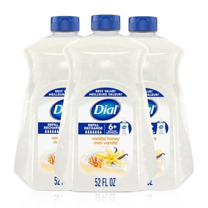 Dial Liquid Hand Soap Vanilla Honey 52 Fl Oz front view