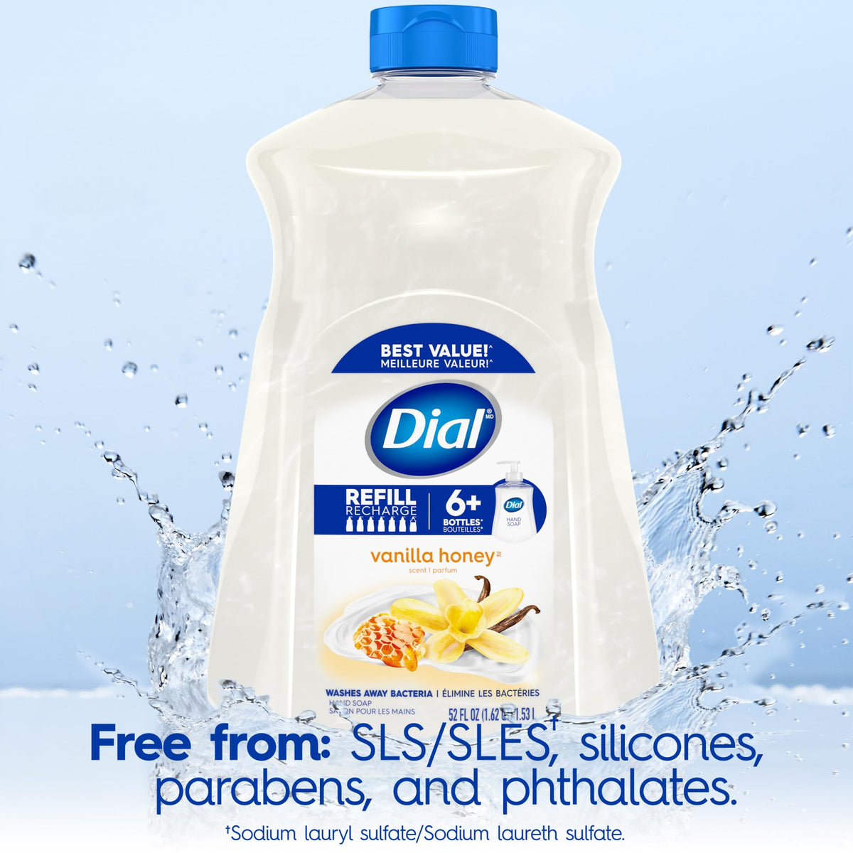 Dial Liquid Hand Soap Vanilla Honey ingredients list