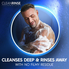 Dial Men 2 in 1 Body and Face Wash lathering on skin