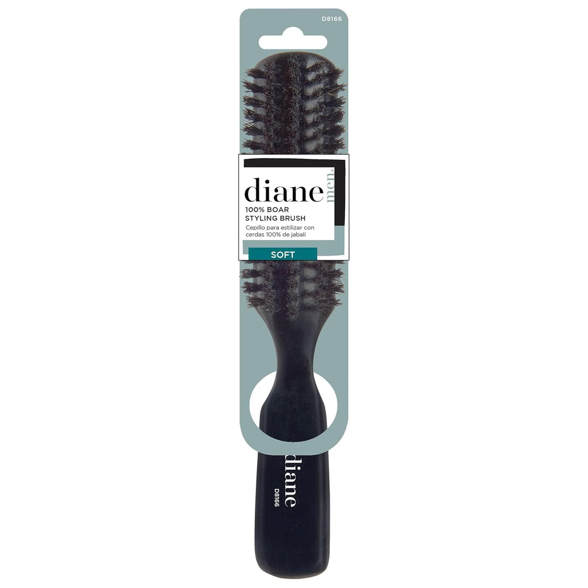 Diane 100% Soft Boar Bristle Styling Brush front view