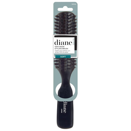 Diane 100% Soft Boar Bristle Styling Brush front view
