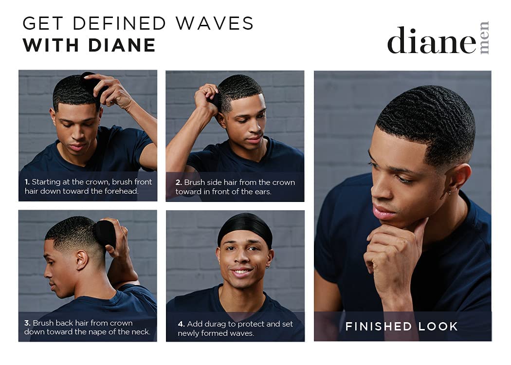 Diane Boar Bristle Club Brush demonstrating use on hair