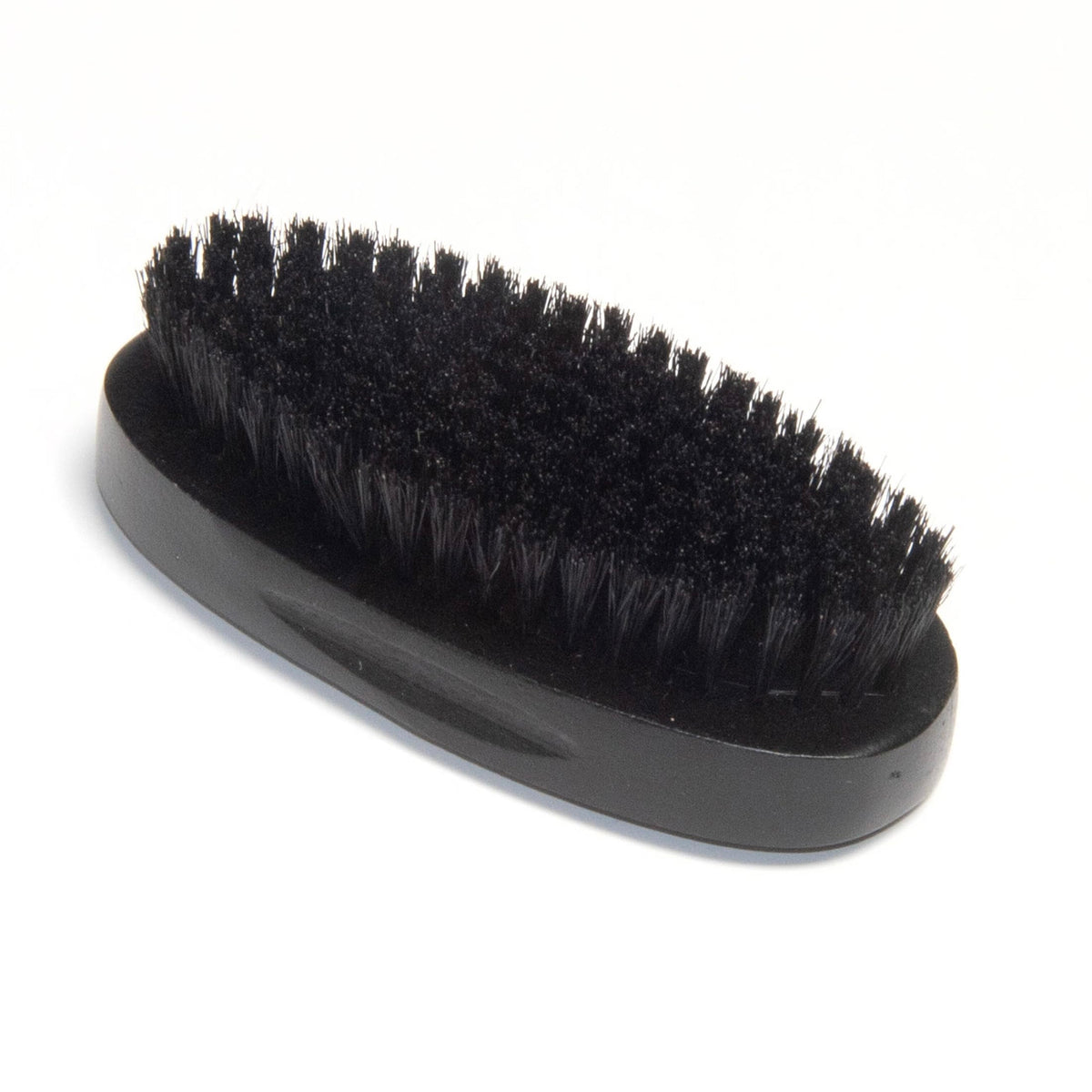 Diane Boar Bristle Military Brush front view with wooden handle