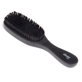 Diane Boar Bristle Wave Brush front view with wooden handle