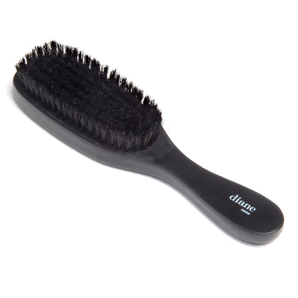 Diane Boar Bristle Wave Brush front view with wooden handle