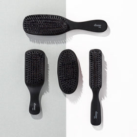 Diane Boar Bristle Wave Brush side view highlighting its 7 rows