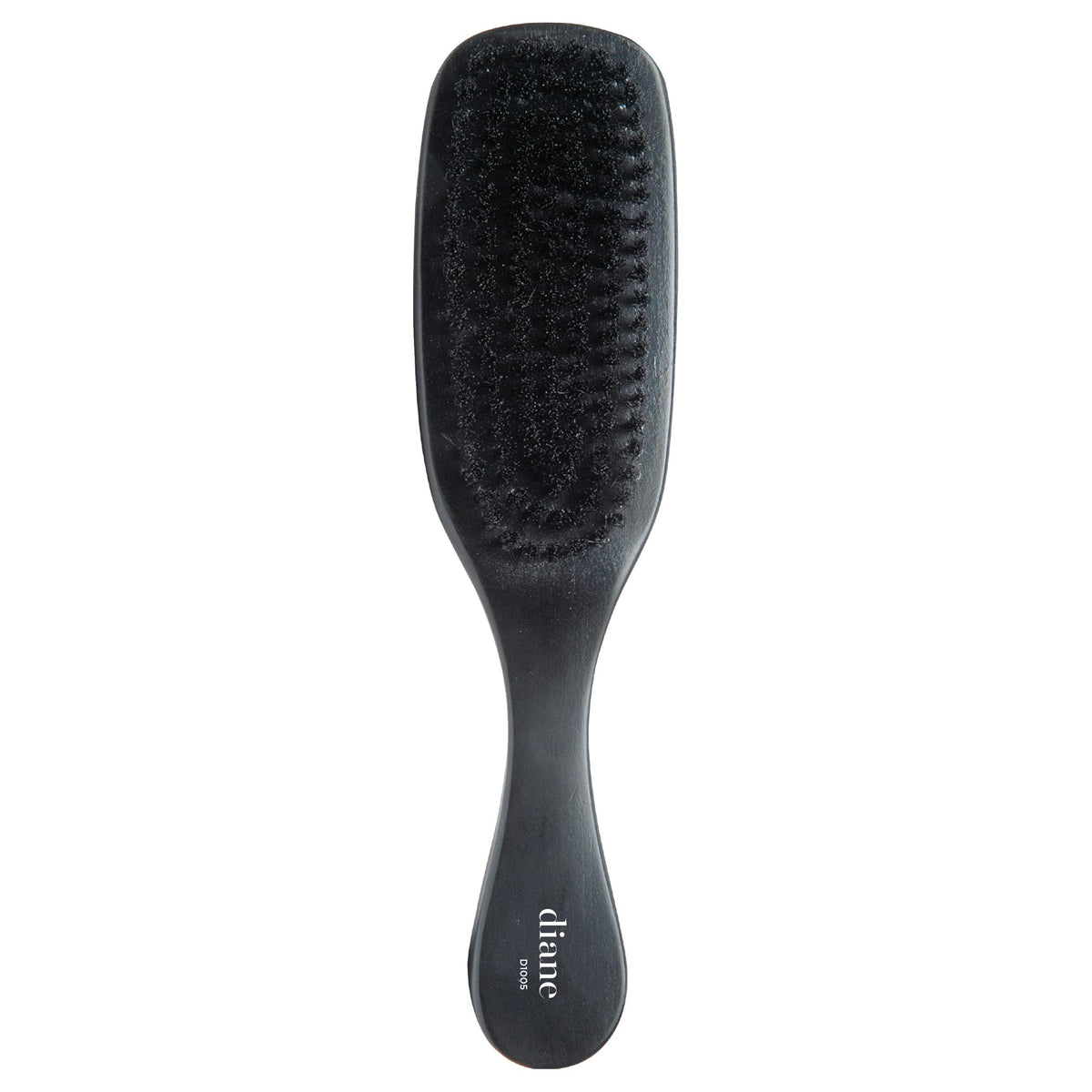 Diane Boar Curved Wave Brush front view with soft bristles