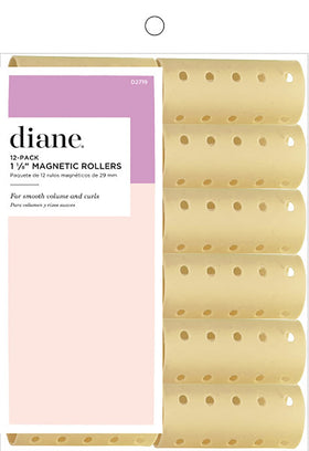 Diane Hair Rollers beige 12 pack front view