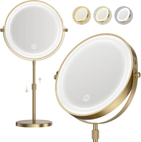 Dienmern Makeup Mirror front view with LED lights