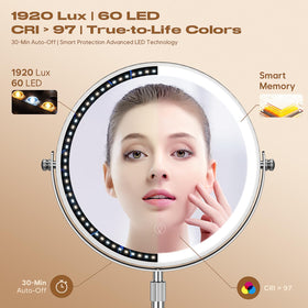 Dienmern Makeup Mirror in use for detailed makeup application