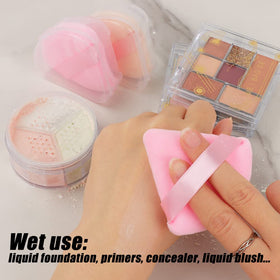 Different angles of Ocim Triangle Powder Puff