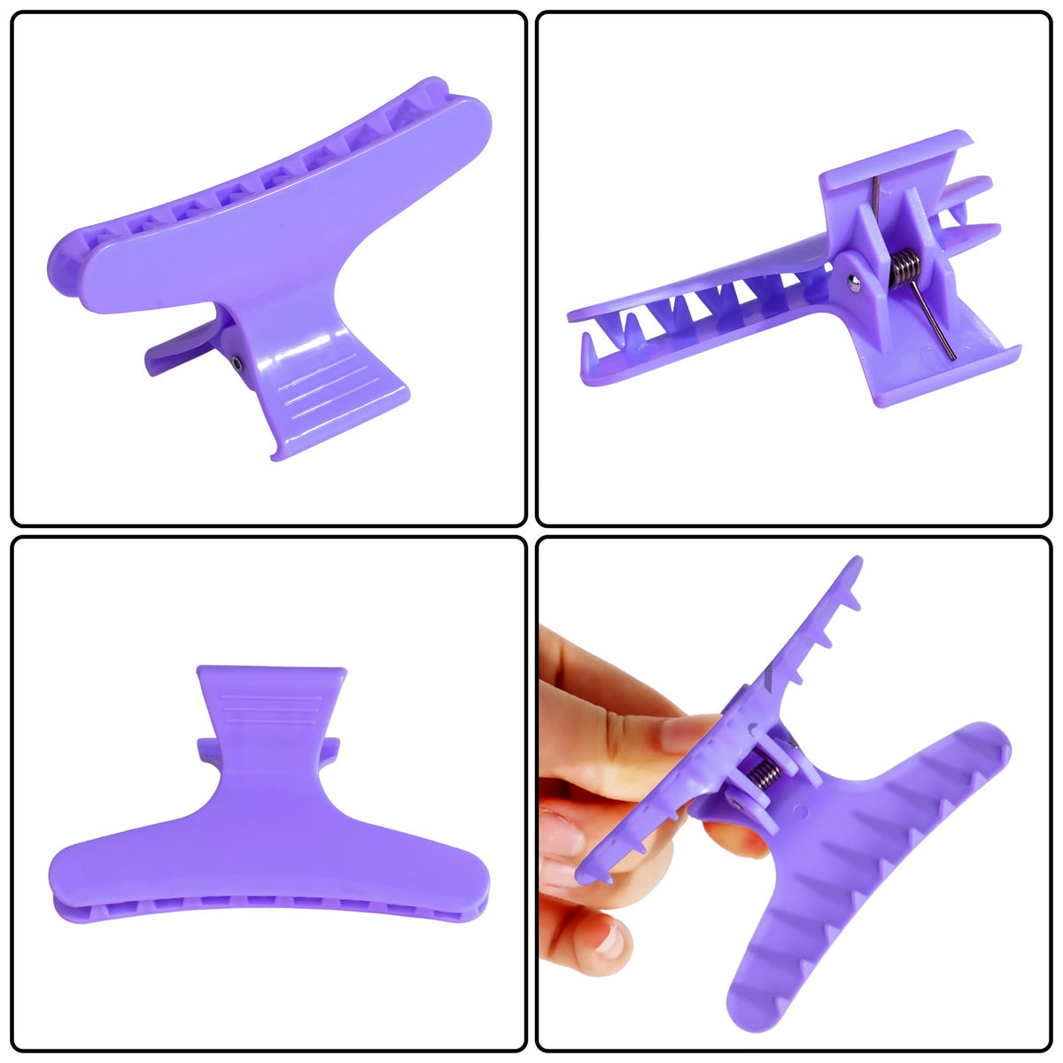 Different angles of Ondder Butterfly Hair Claw Clips