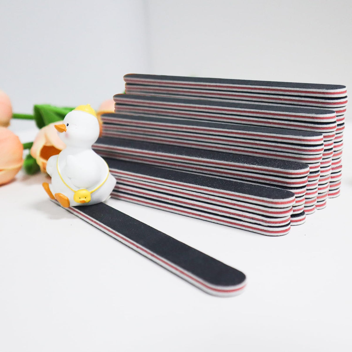 Different angles of RedFlow nail buffer set