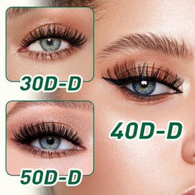 Different lash lengths from KEYYOU kit displayed