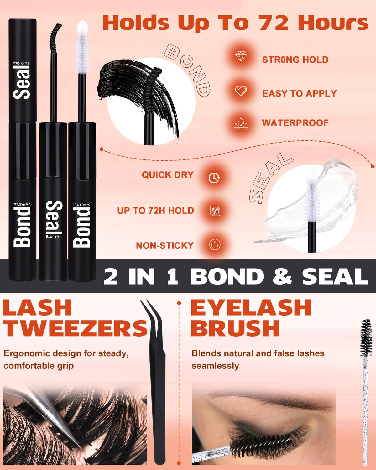 Different lash styles created with Geeneiya Fluffy Lash Clusters