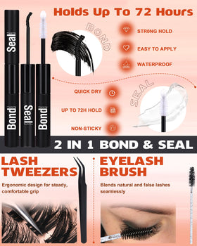 Different lash styles created with Geeneiya Fluffy Lash Clusters