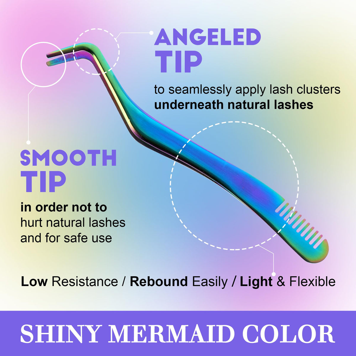 Different lash styles created with Pawotence kit