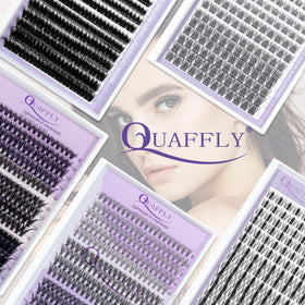 Different lash styles from QUAFFLY kit displayed together