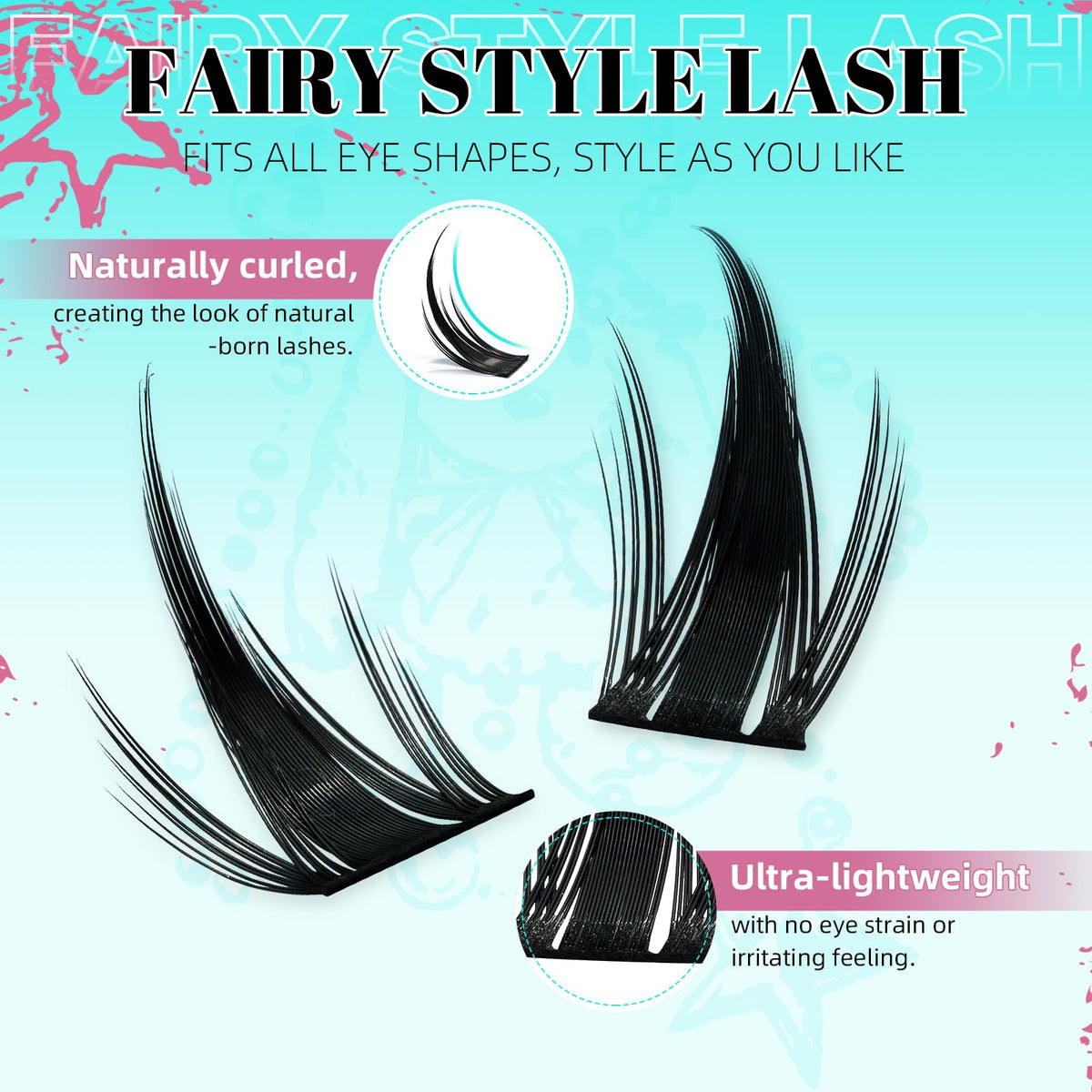 Different lengths of AMZGIRL LASH Manga Lash Clusters