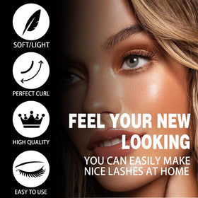 Different lengths of CoFier lash clusters displayed together