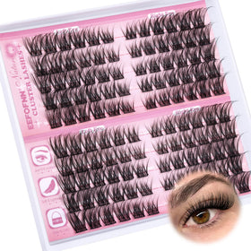 Different lengths of Eefofnn Wispy Lash Clusters