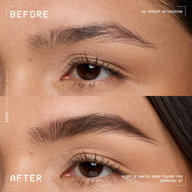 Different shades of NYX Fluff & Snatch Brow Powder Pen