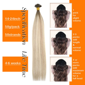 Different shades of Sunny Hair extensions