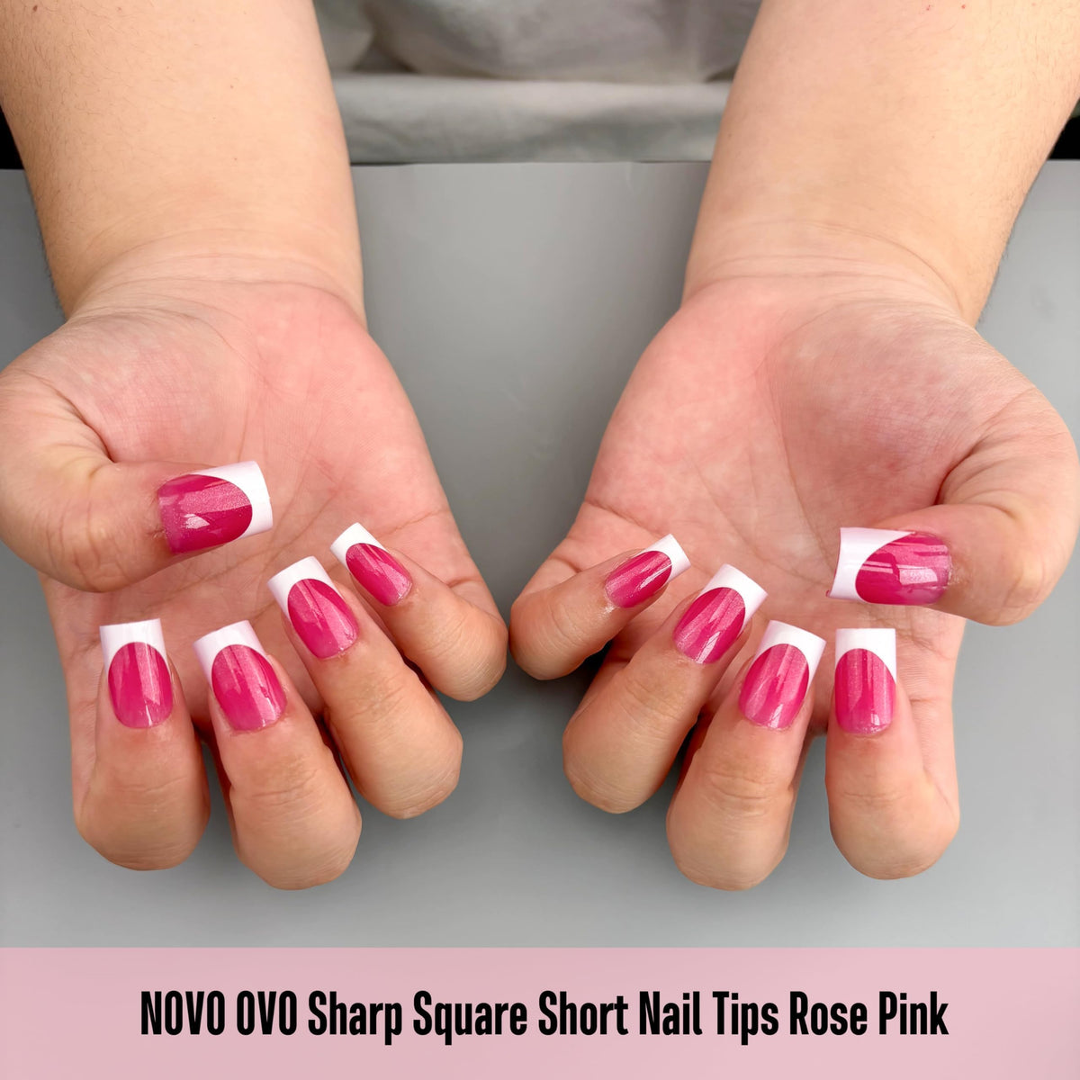 Different sizes of NOVO OVO nail tips displayed