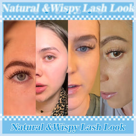 Different styles created using KevKev Wispy Lash Clusters