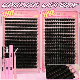 Different styles created with Gmagictobo eyelash clusters